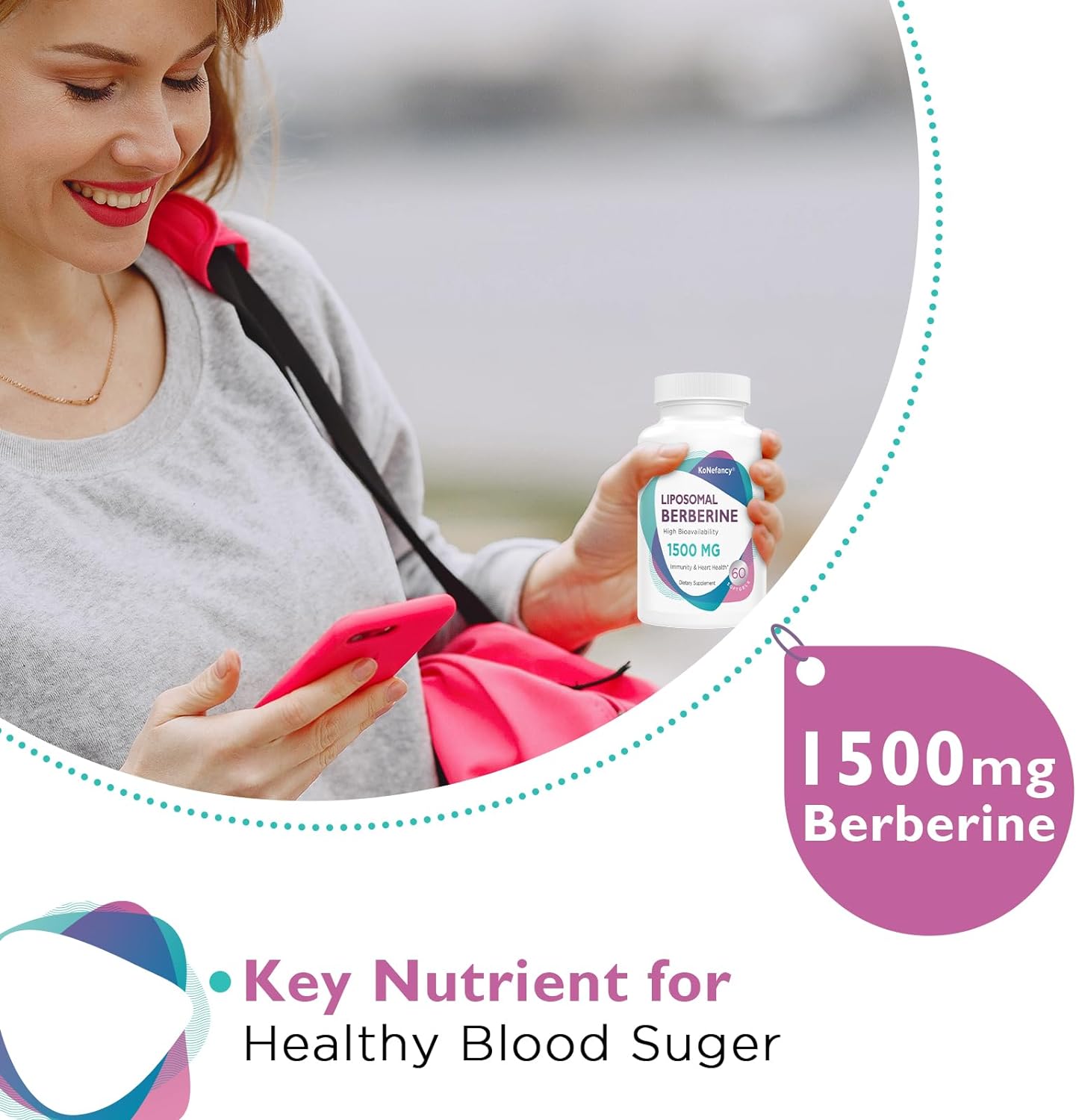Berberine HCL Supplement 1500mg - Liposomal Berberine Capsules