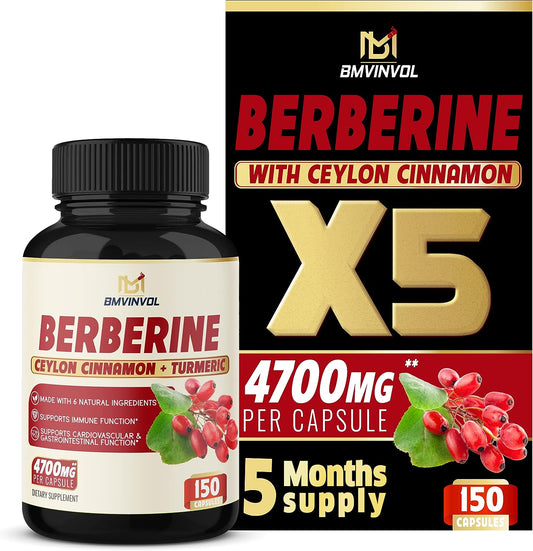 Berberine Supplement - High Potency with Ceylon Cinnamon